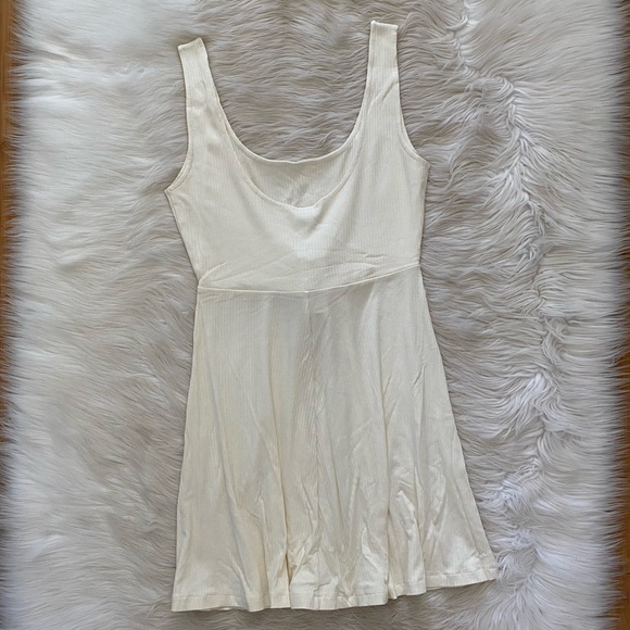 L*space White Ribbed Sleeveless Scoop Neck Topanga Tie Front Dress Revolve - Picture 7 of 11